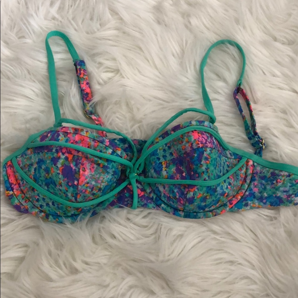 Floral multicolor Bikini bra